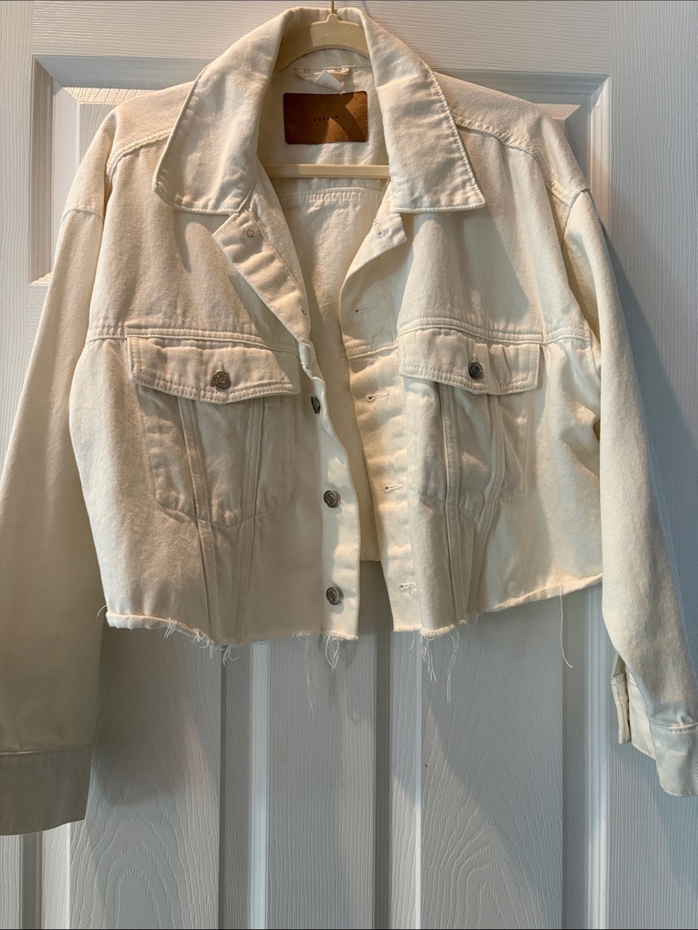 Cropped Oversized Denim Jacket